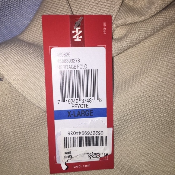 Men's  IZOD Heritage Polo, Size X-Large - Picture 4 of 4